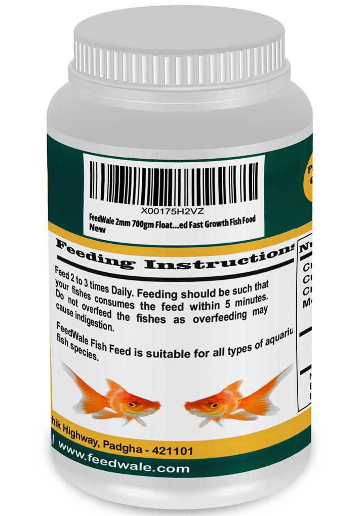 FeedWale 2mm 700gm Floating Aquarium Fish Feed Premium Quality